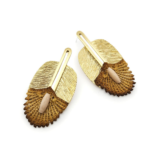 Lace Leaf Earrings