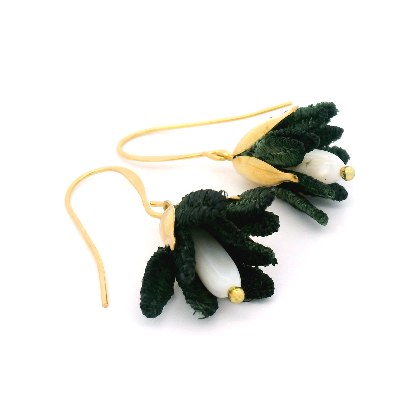 Malli Dark Moss Earrings