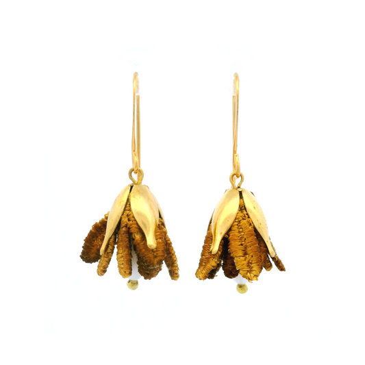 Jasmine Flower Mustard Earrings