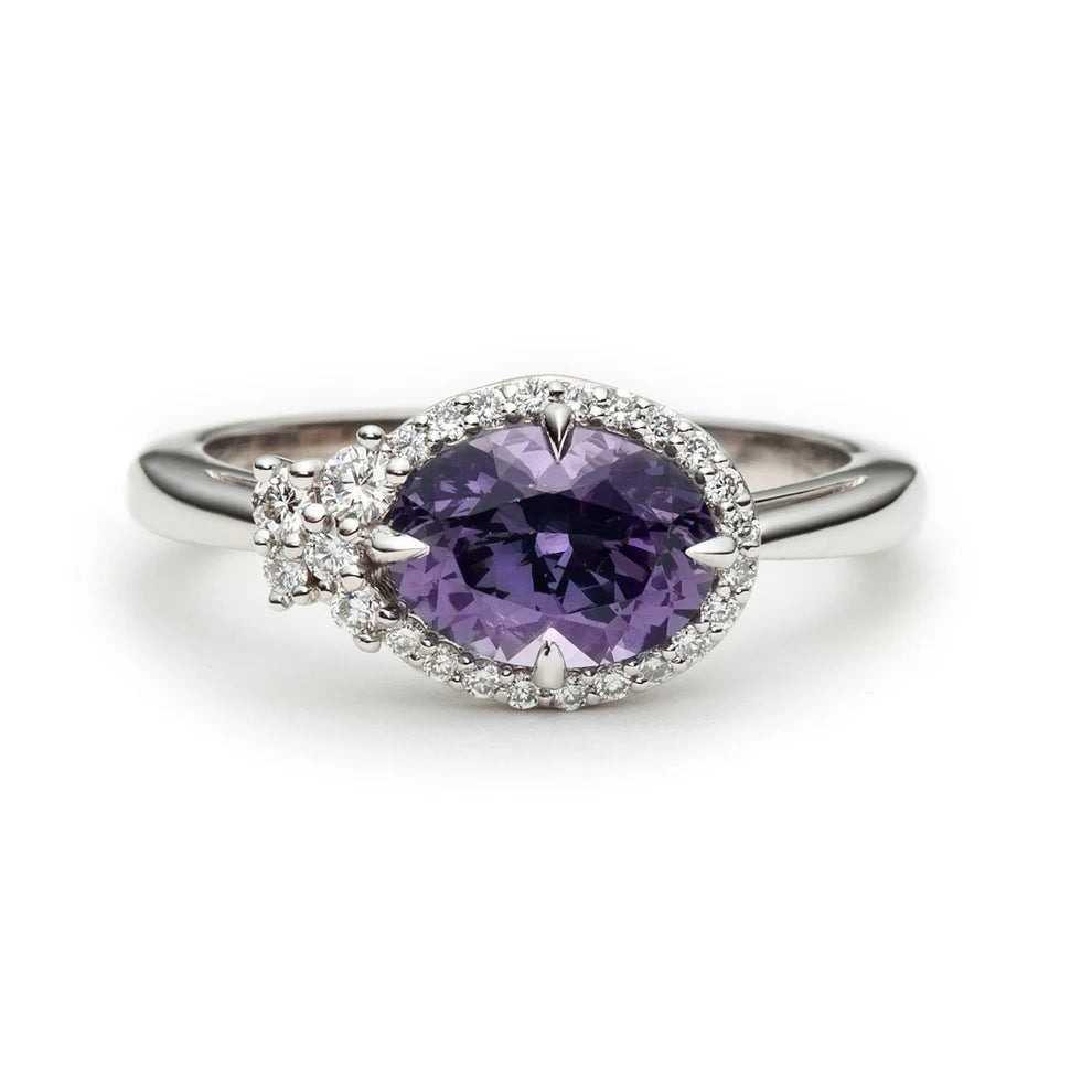 Hyacinth - Purple Spinel Engagement Ring