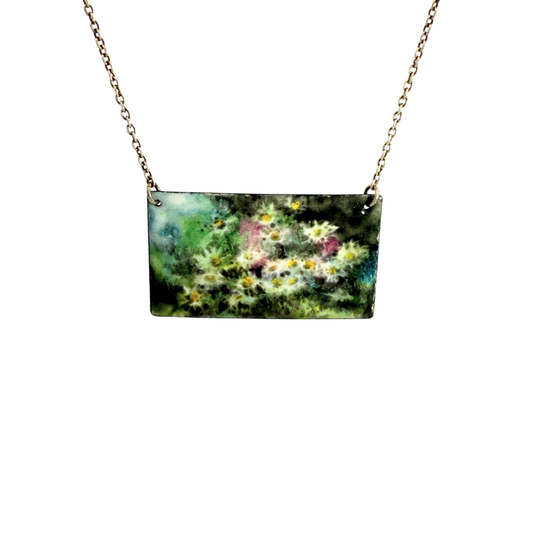 Monet Painted Landscape Pendant