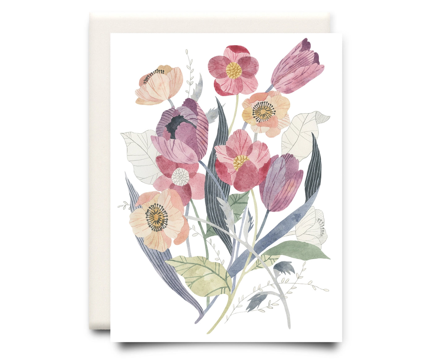 Tulip Bouquet Floral Everyday Card
