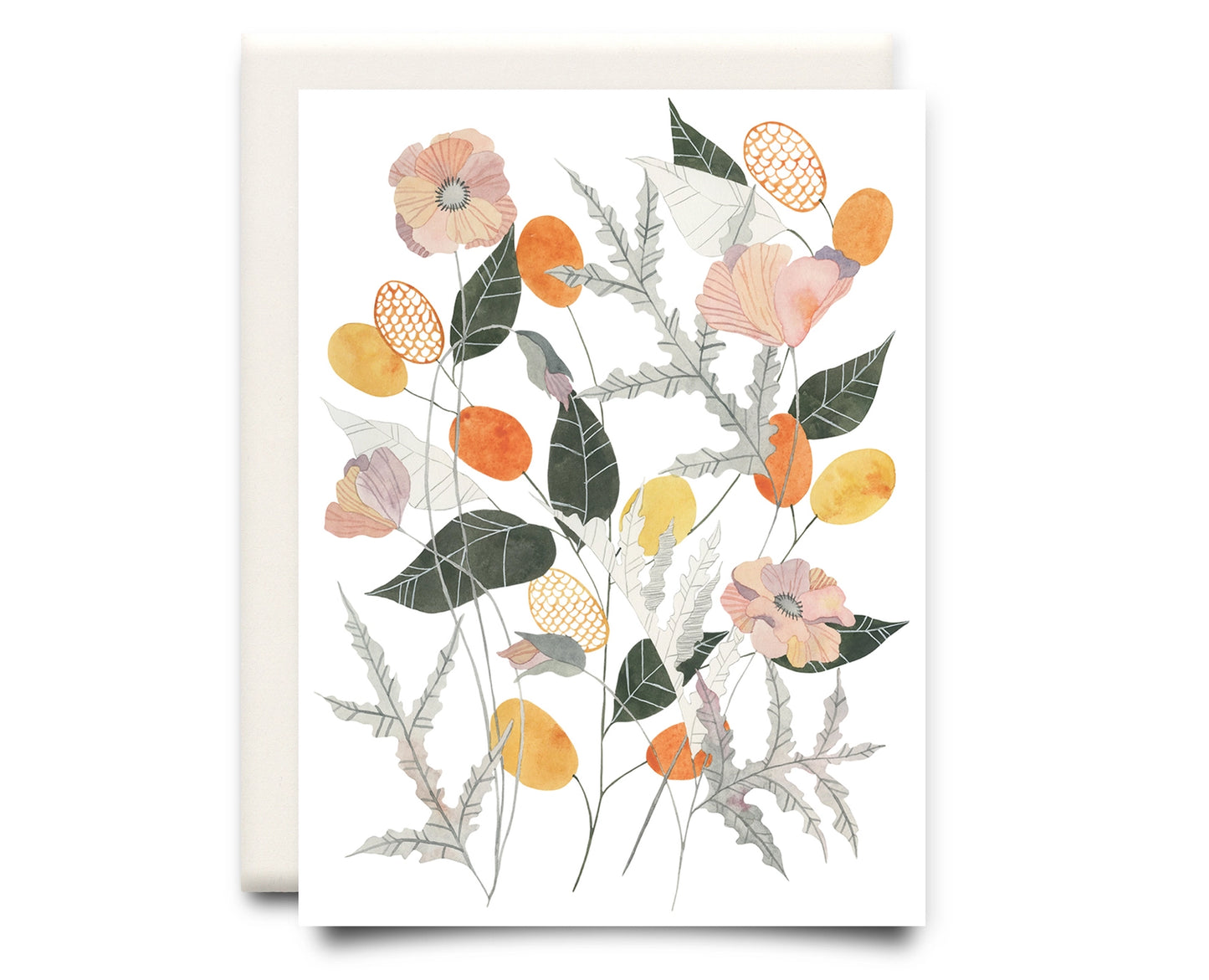 Poppy Bouquet Floral Card