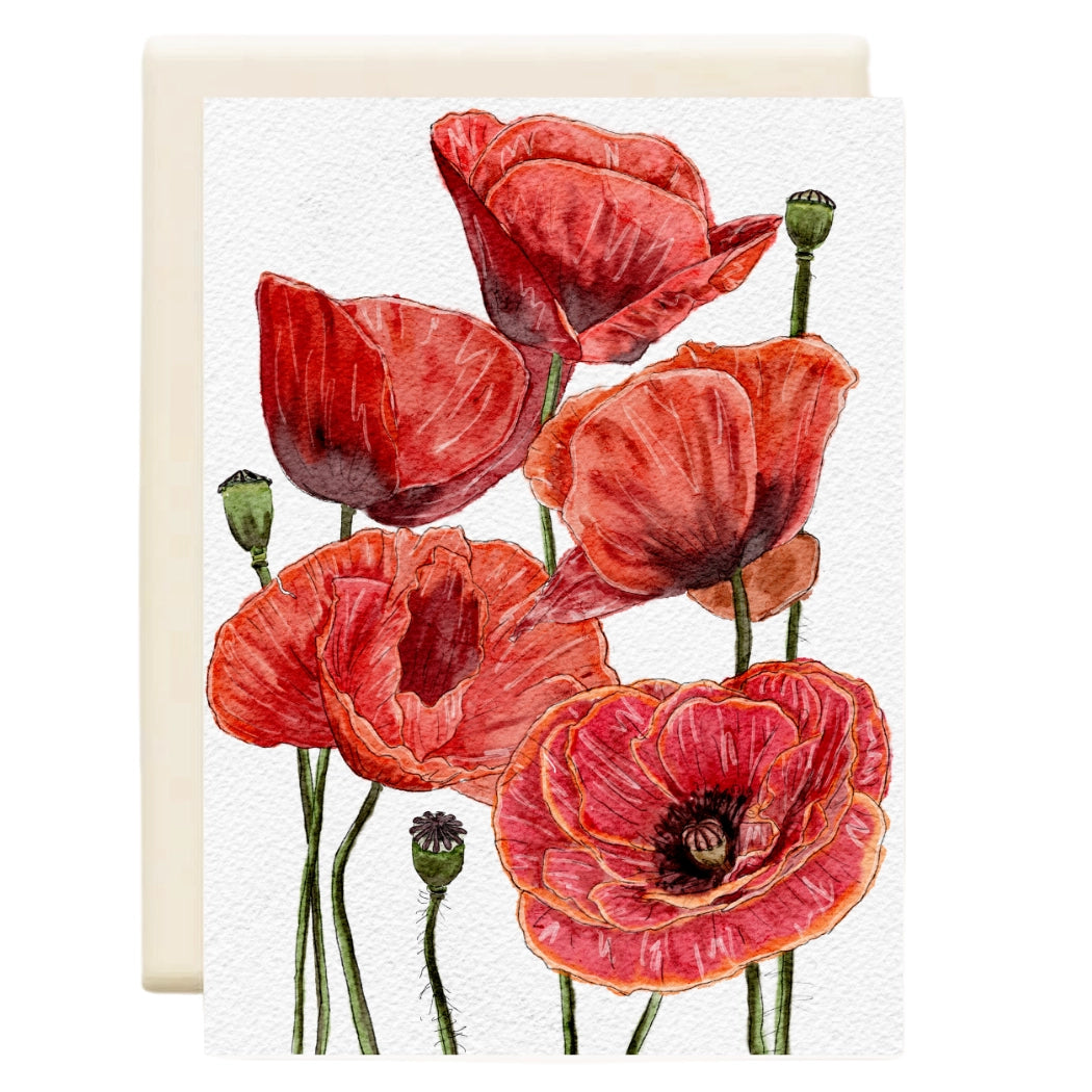 Poppy Flowers Everyday Card