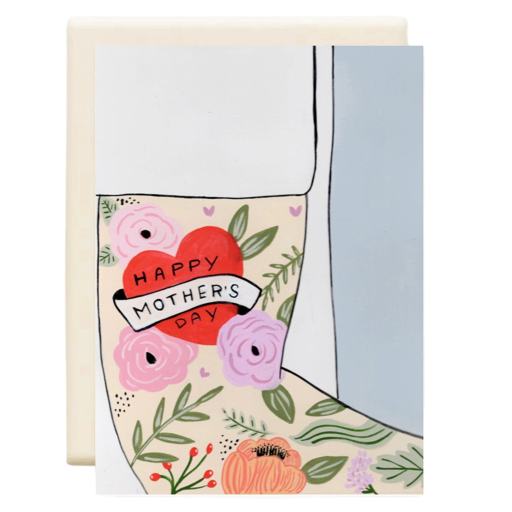 Happy Mother's Day Heart Tattoo Card