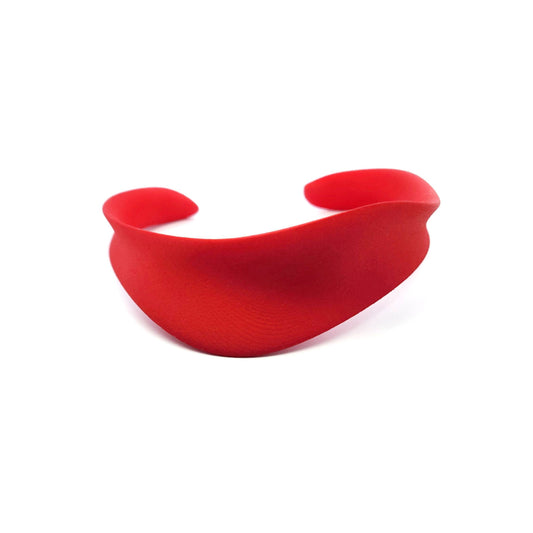Red Nylon Neve Bangle Bracelet