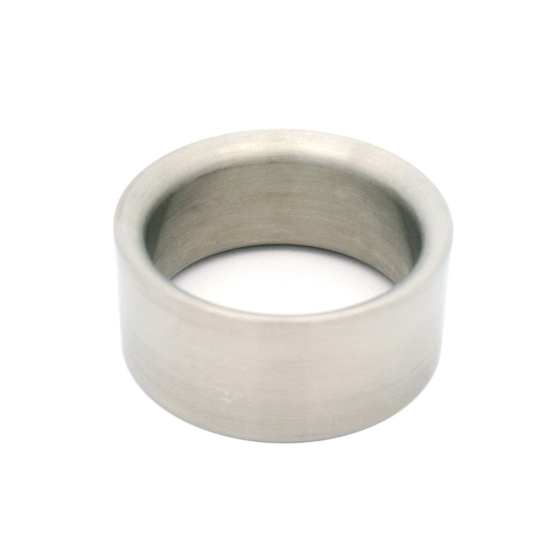 11mm Wide Titanium Flat Brushed Band