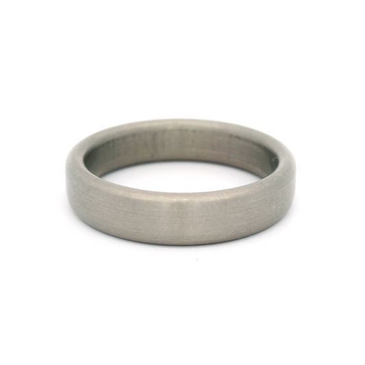 4.5mm Wide Brushed Titanium Band