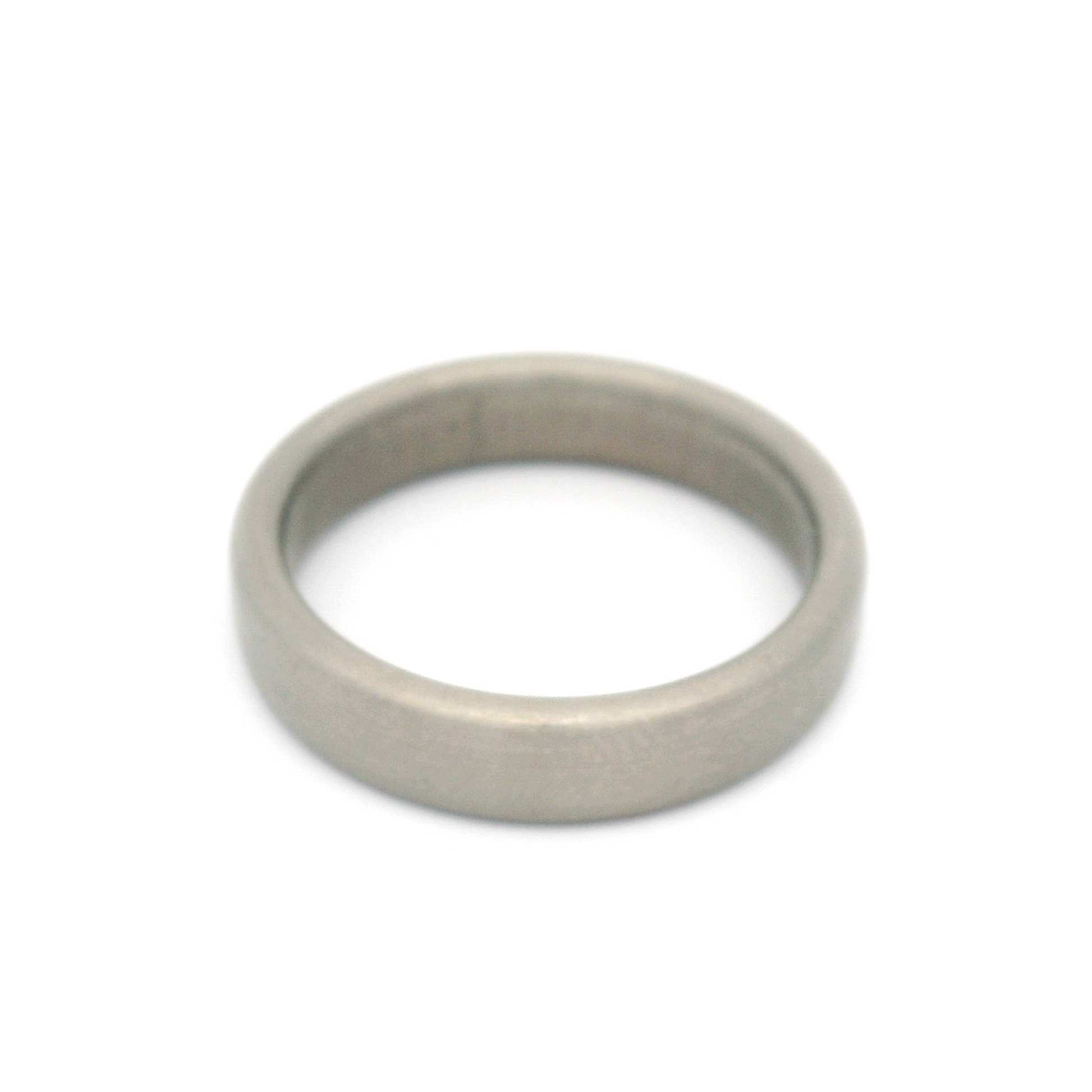 4.5mm Wide Brushed Titanium Band