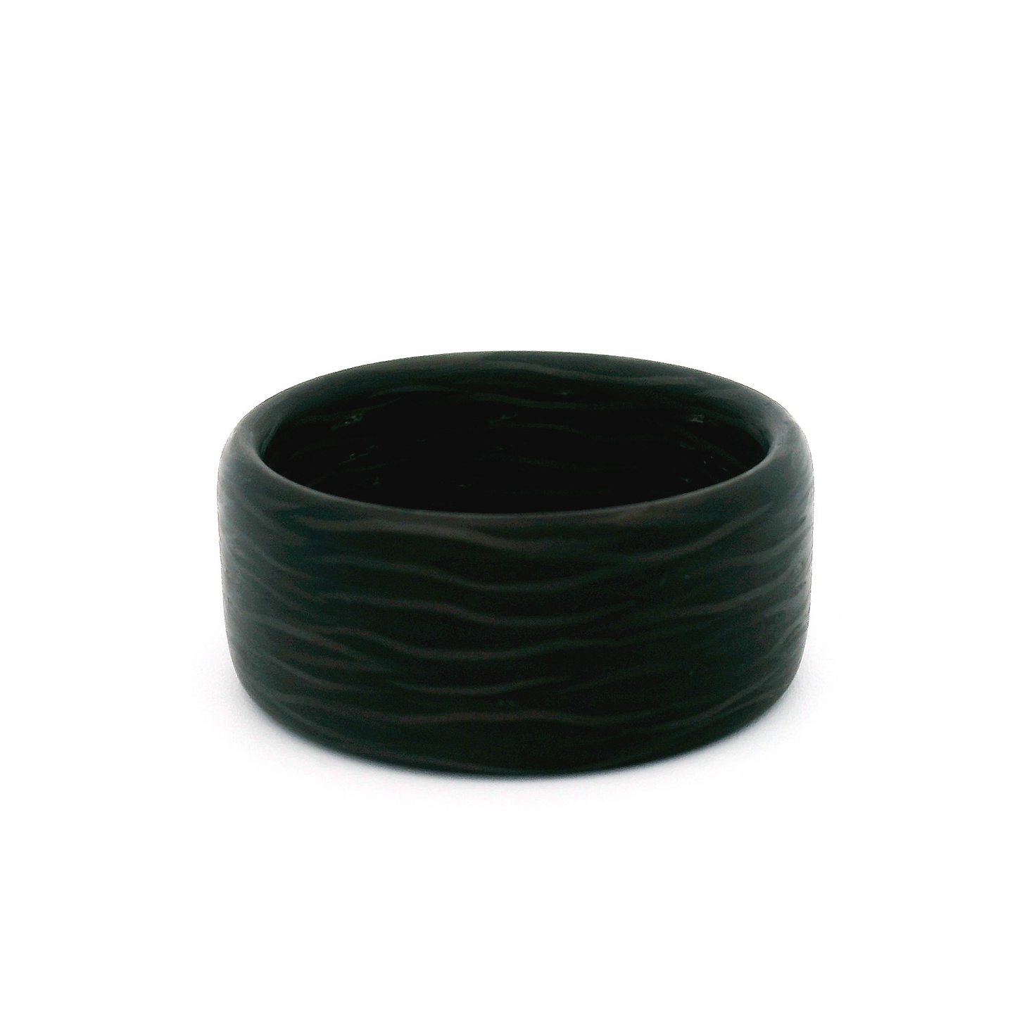 Carbon Fibre Soft Domed Comfort Fit 10mm Wide Band