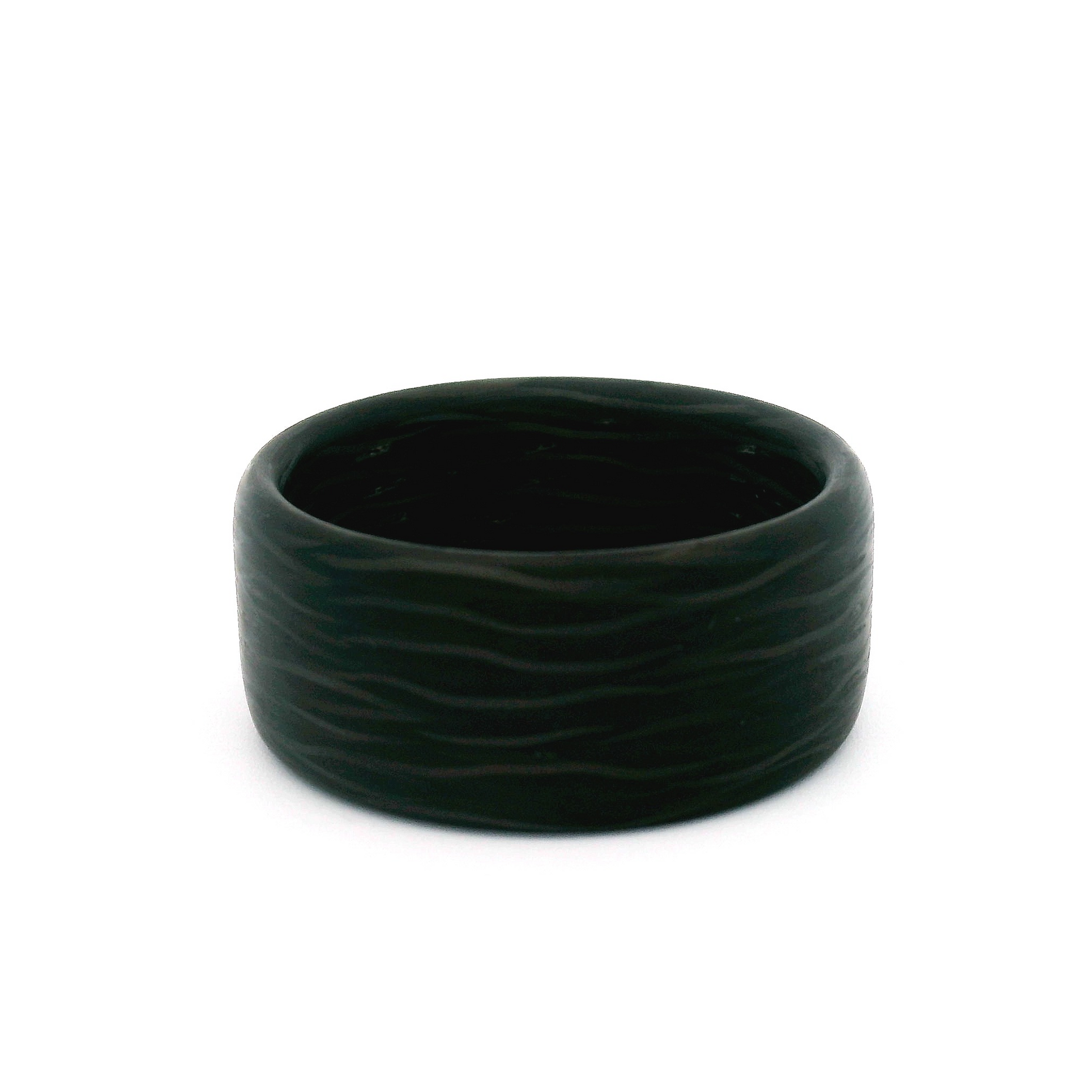 Carbon Fibre Soft Domed Comfort Fit 10mm Wide Band