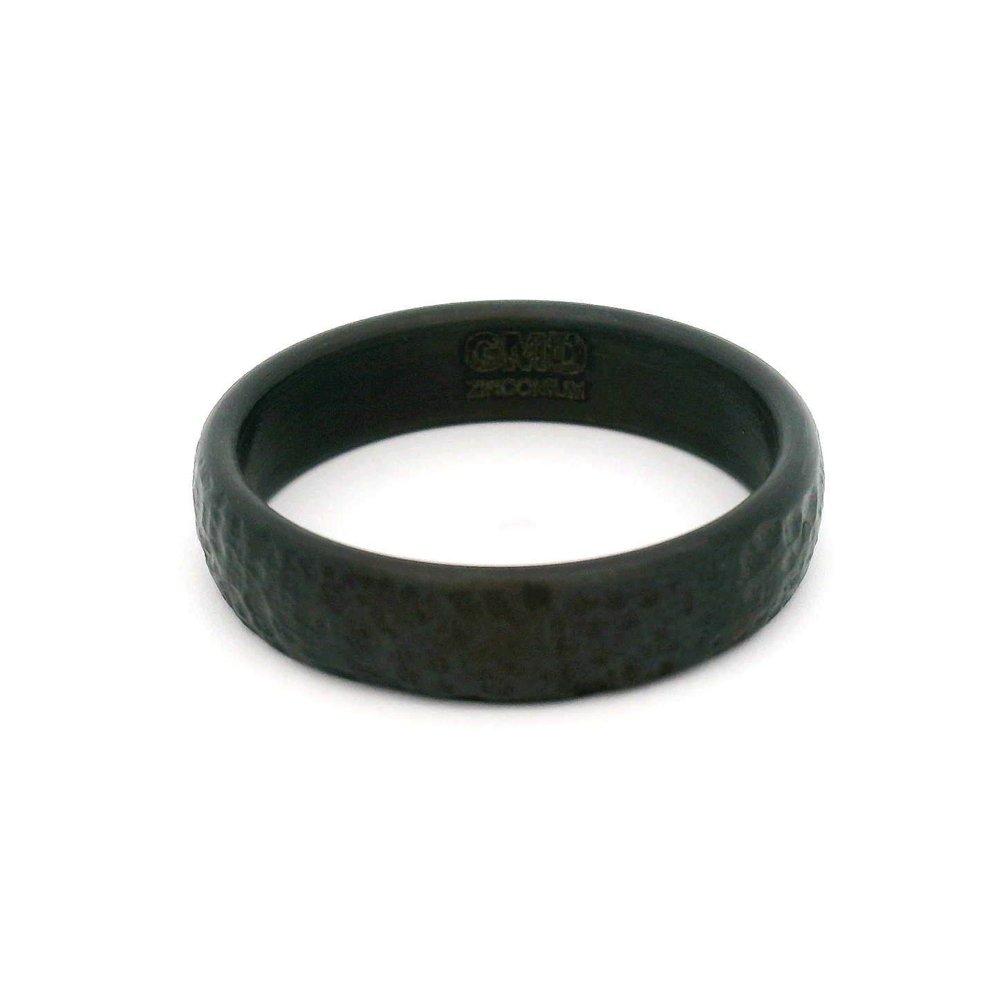 Hammered Black Zirconium Band