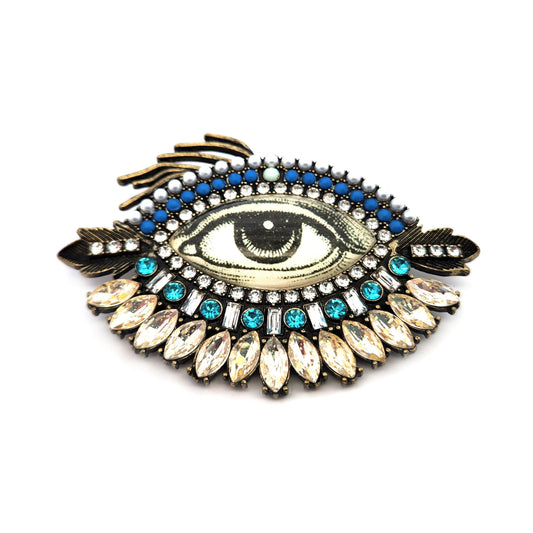 Blue & White Eye Pin