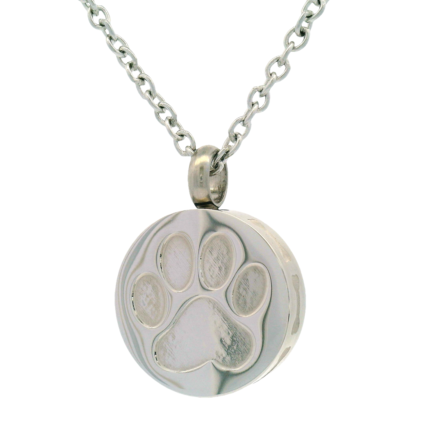 Stainless Steel Paw Urn Pendant