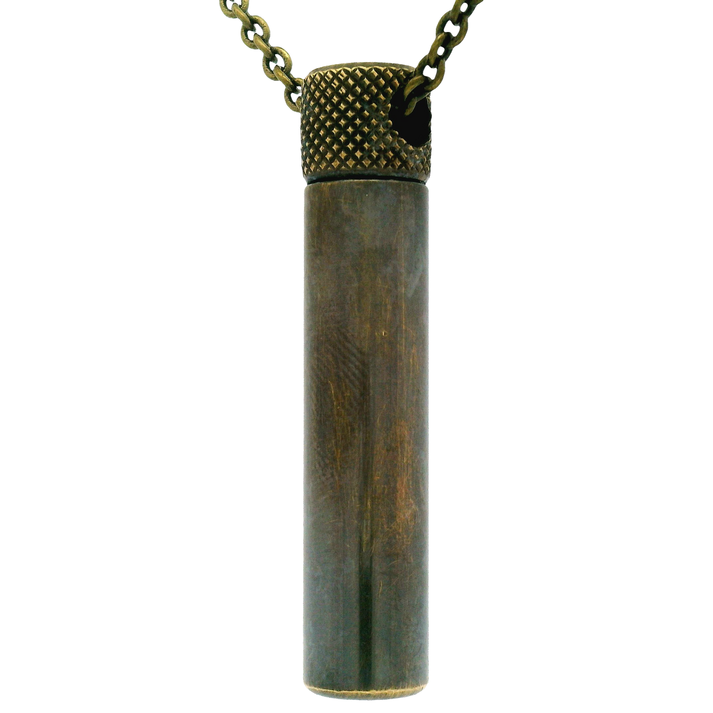 Antique Brass Poison Vial Pendant