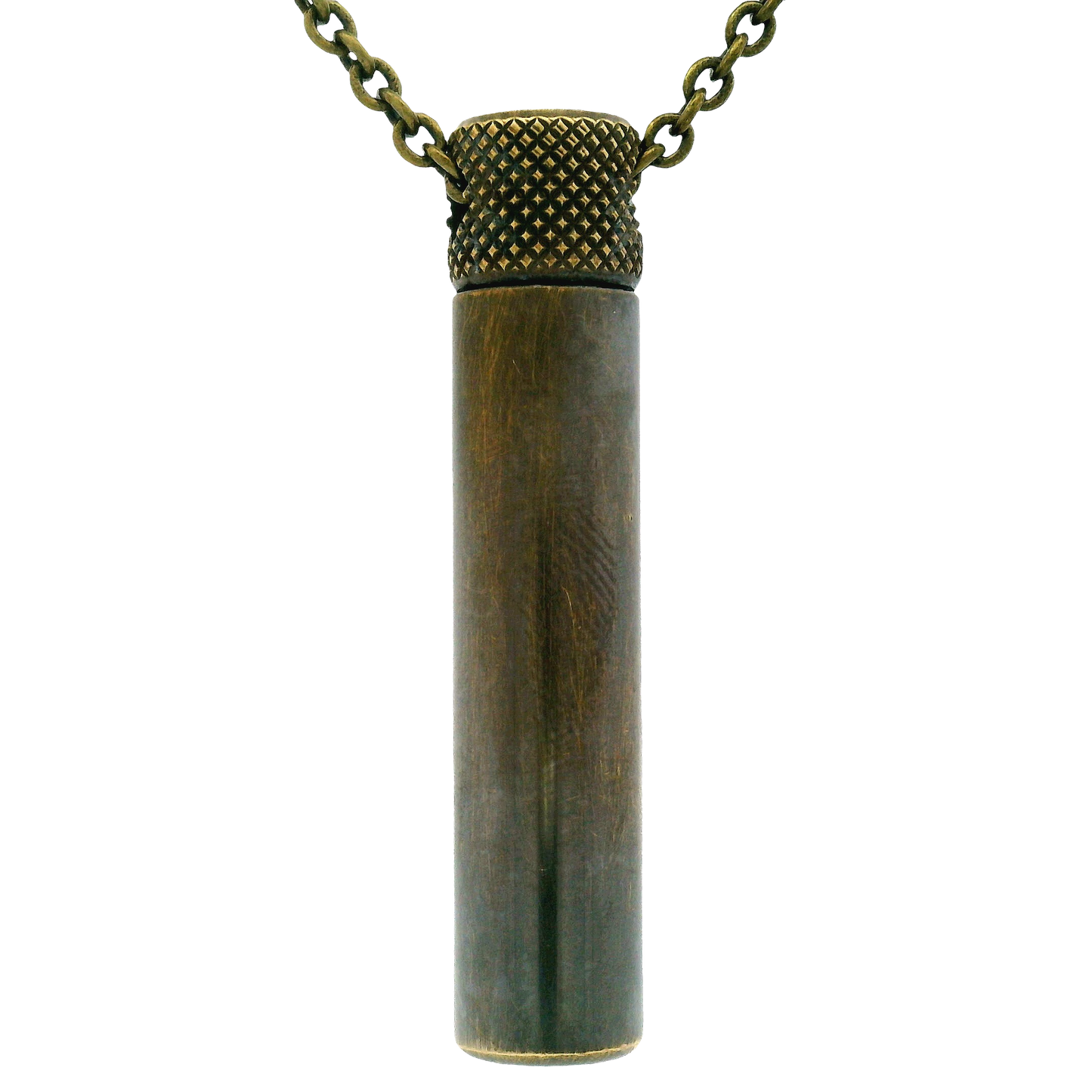 Antique Brass Poison Vial Pendant