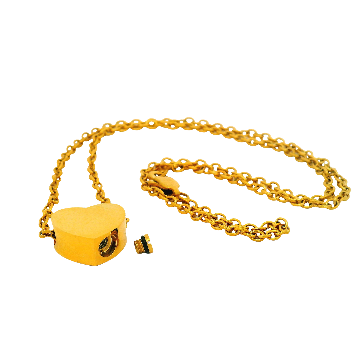 Gold Tiny Heart Urn Pendant