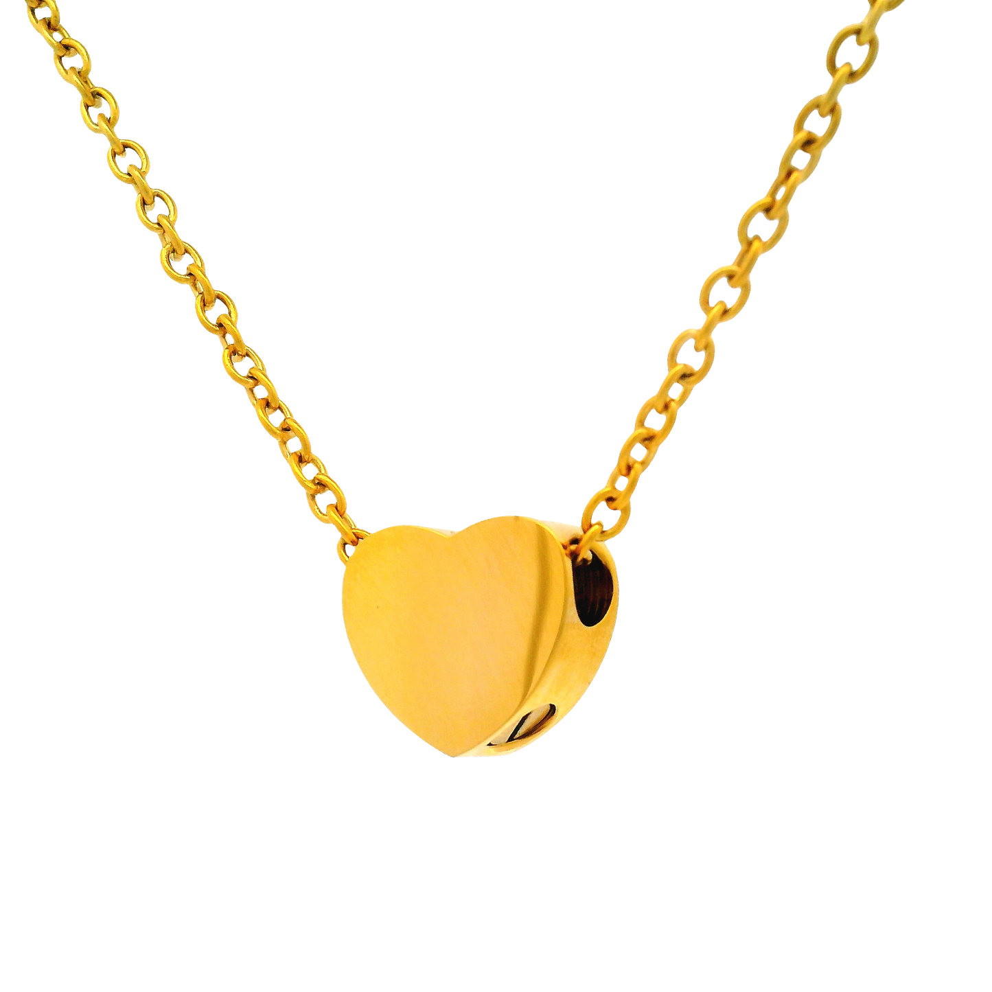 Gold Tiny Heart Urn Pendant