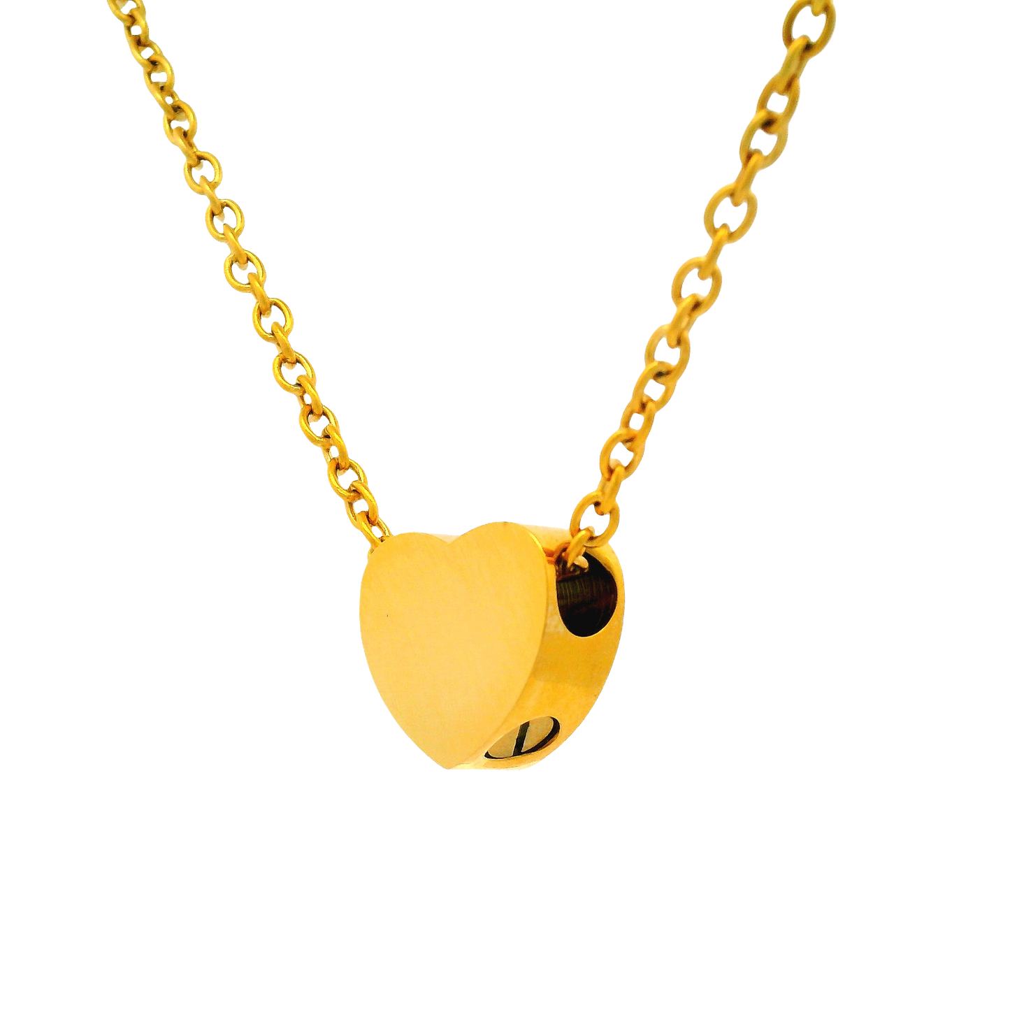 Gold Tiny Heart Urn Pendant