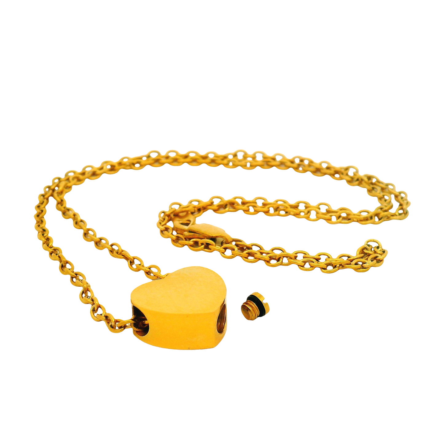Gold Tiny Heart Urn Pendant