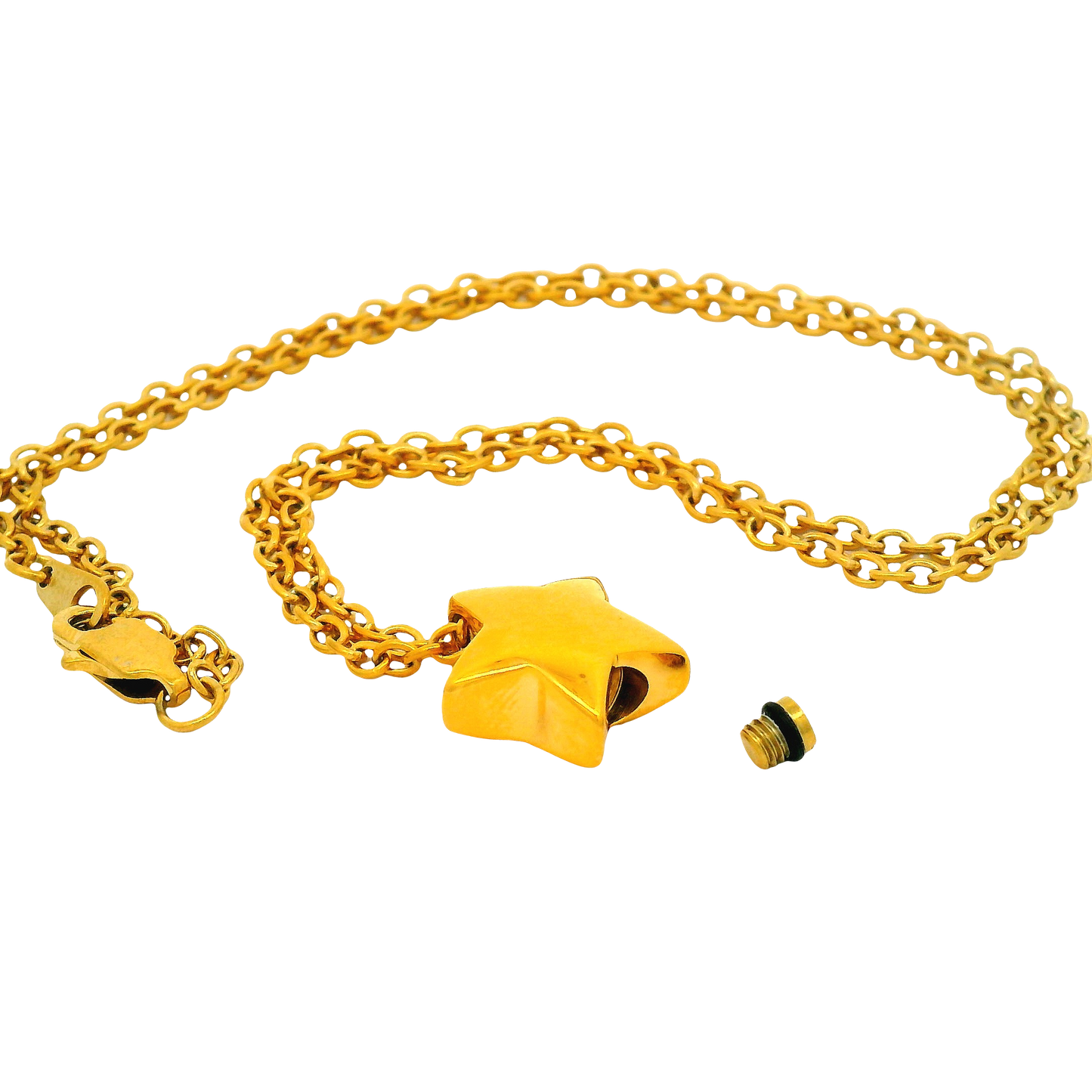 Gold Tiny Star Urn Pendant
