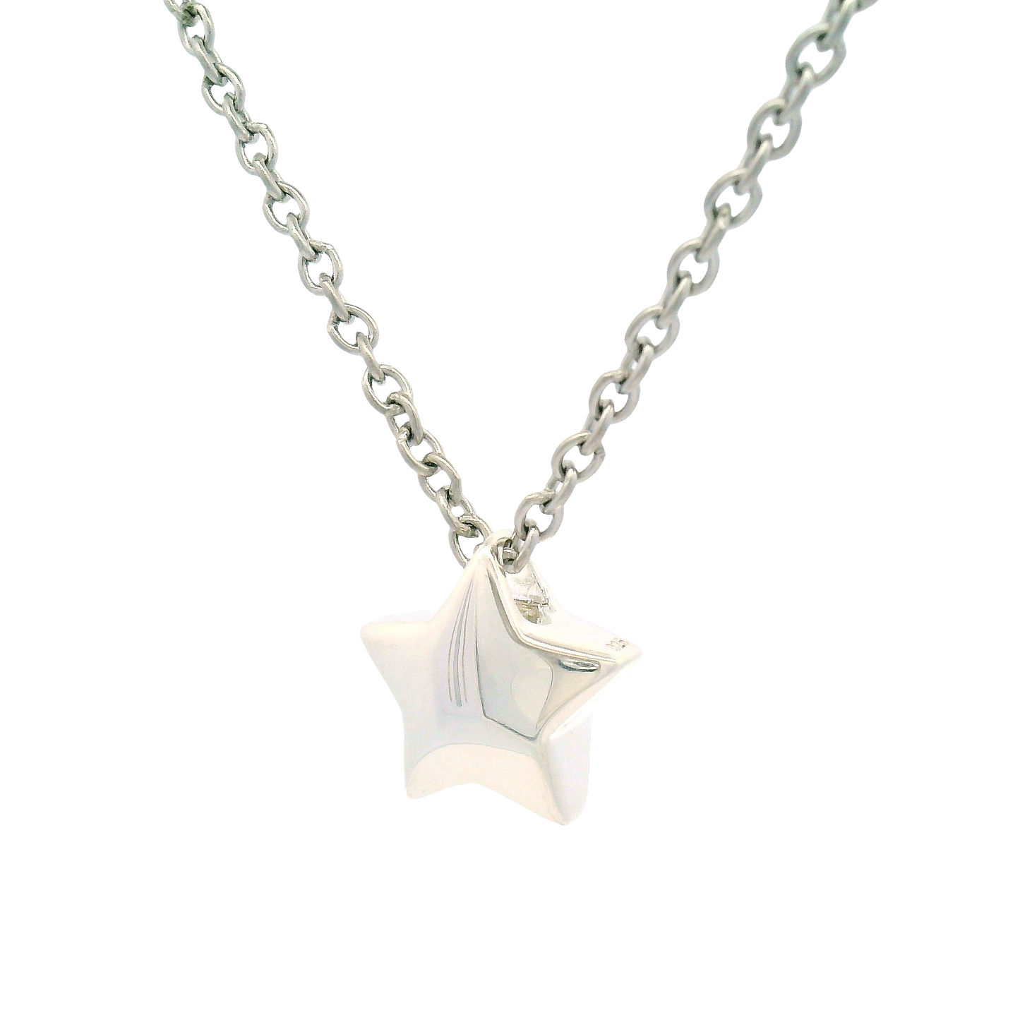 Sterling Silver Tiny Star Urn Pendant