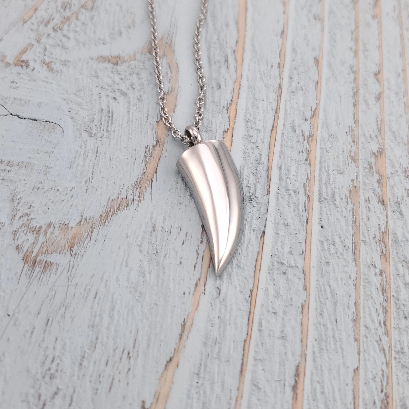 Stainless Steel Claw Urn Necklace