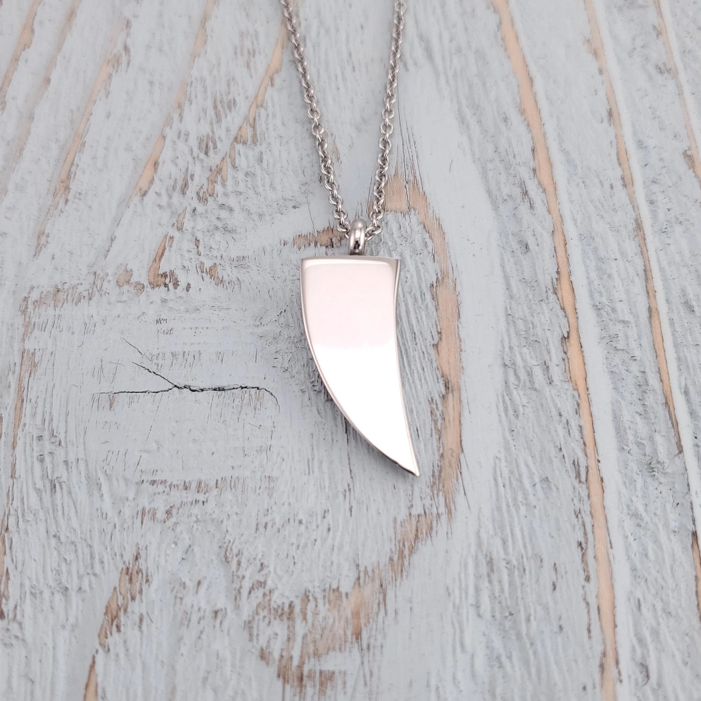 Stainless Steel Claw Urn Necklace