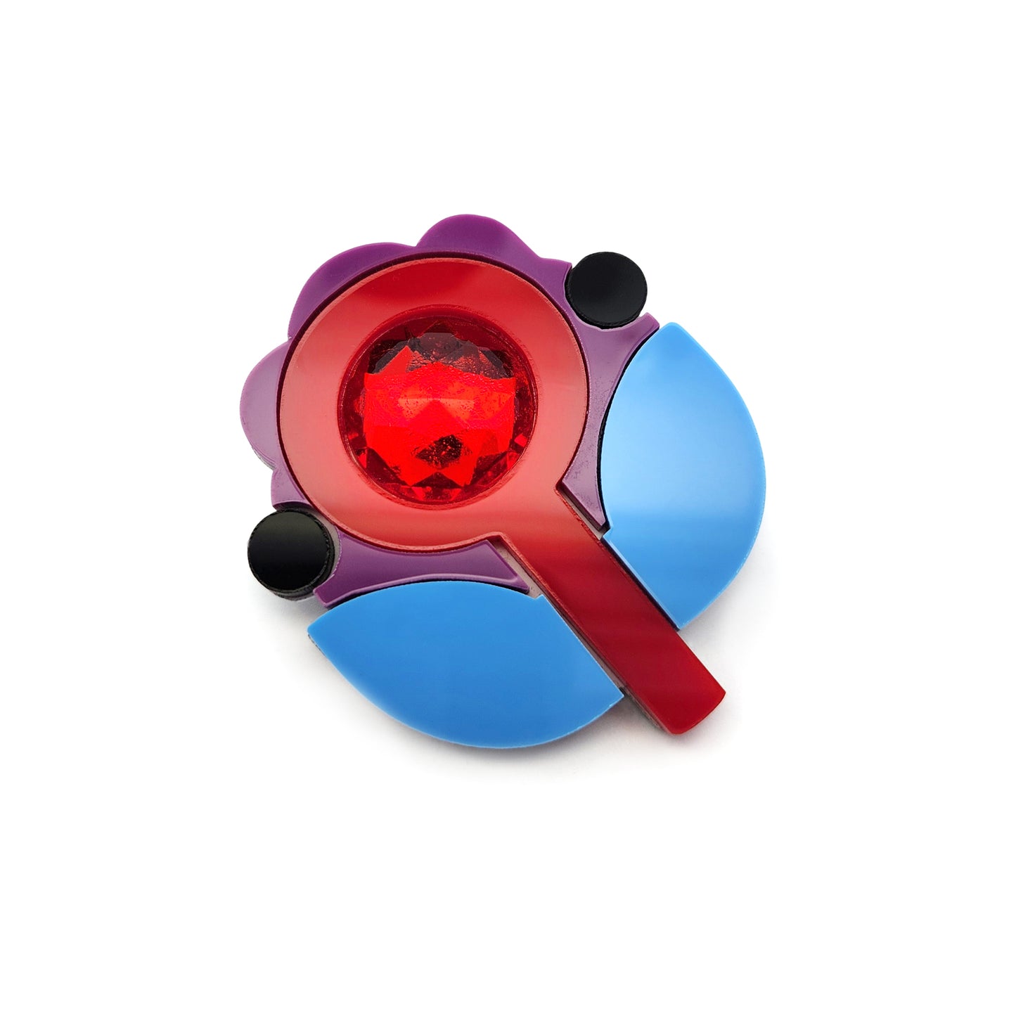Acrylic Bloom Flower Brooch
