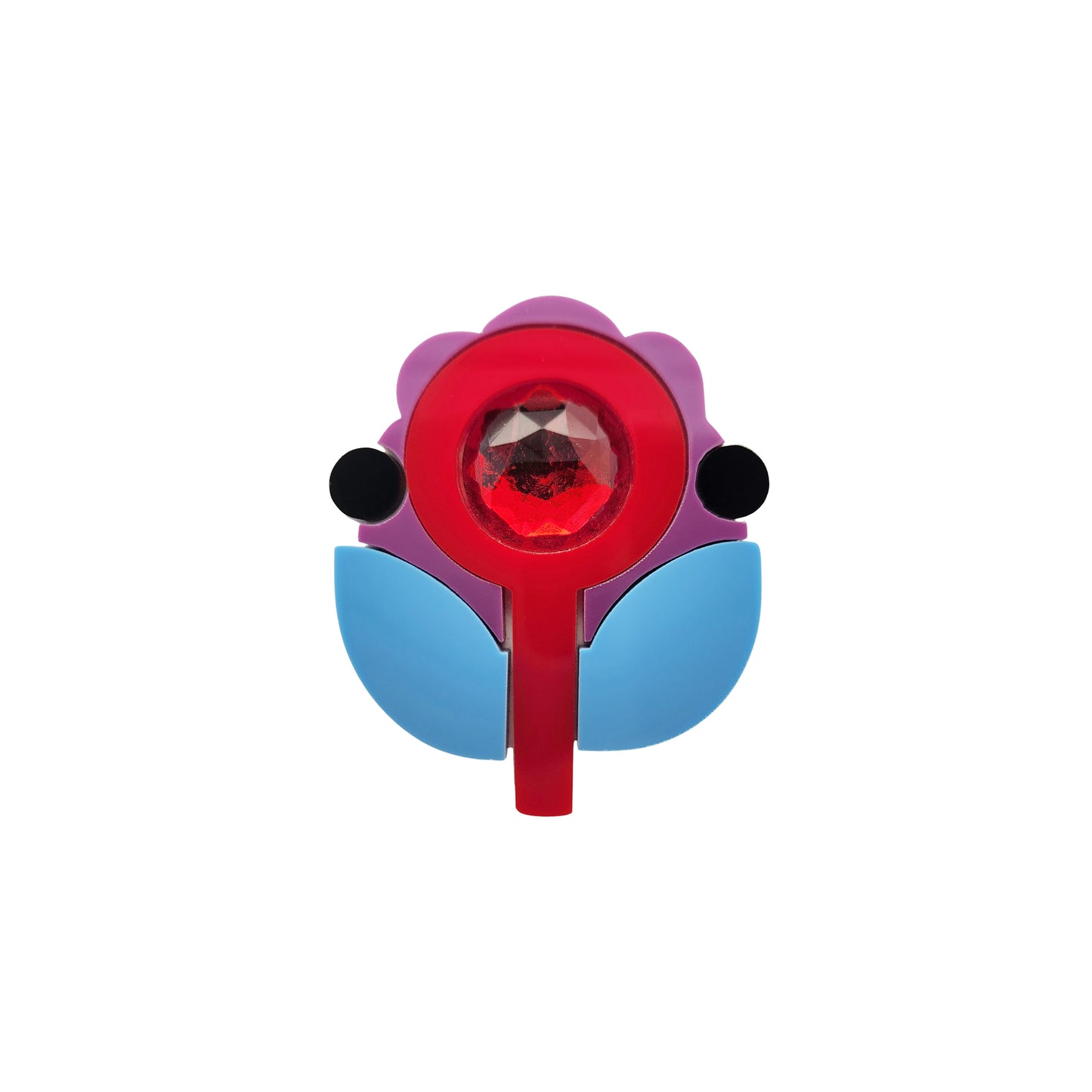 Acrylic Bloom Flower Brooch