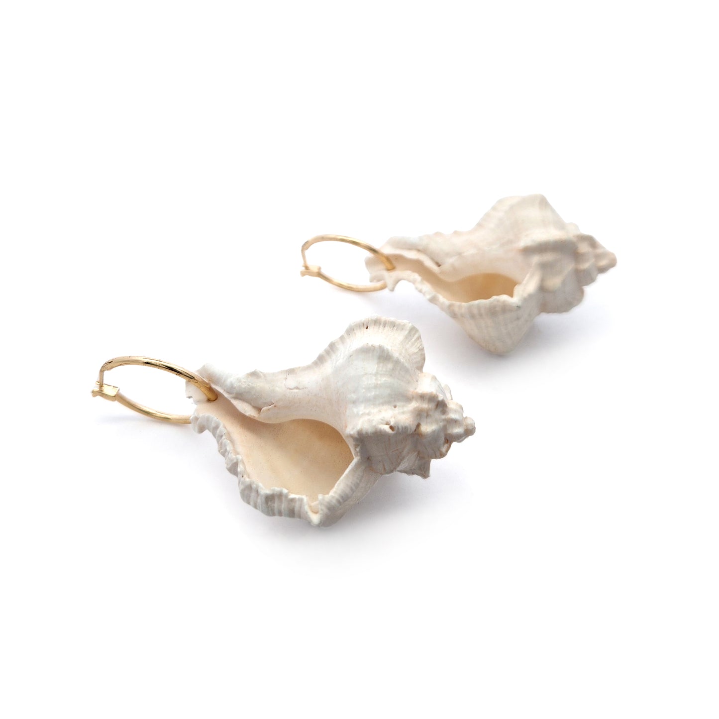 Ocean Shell Huggie Earrings