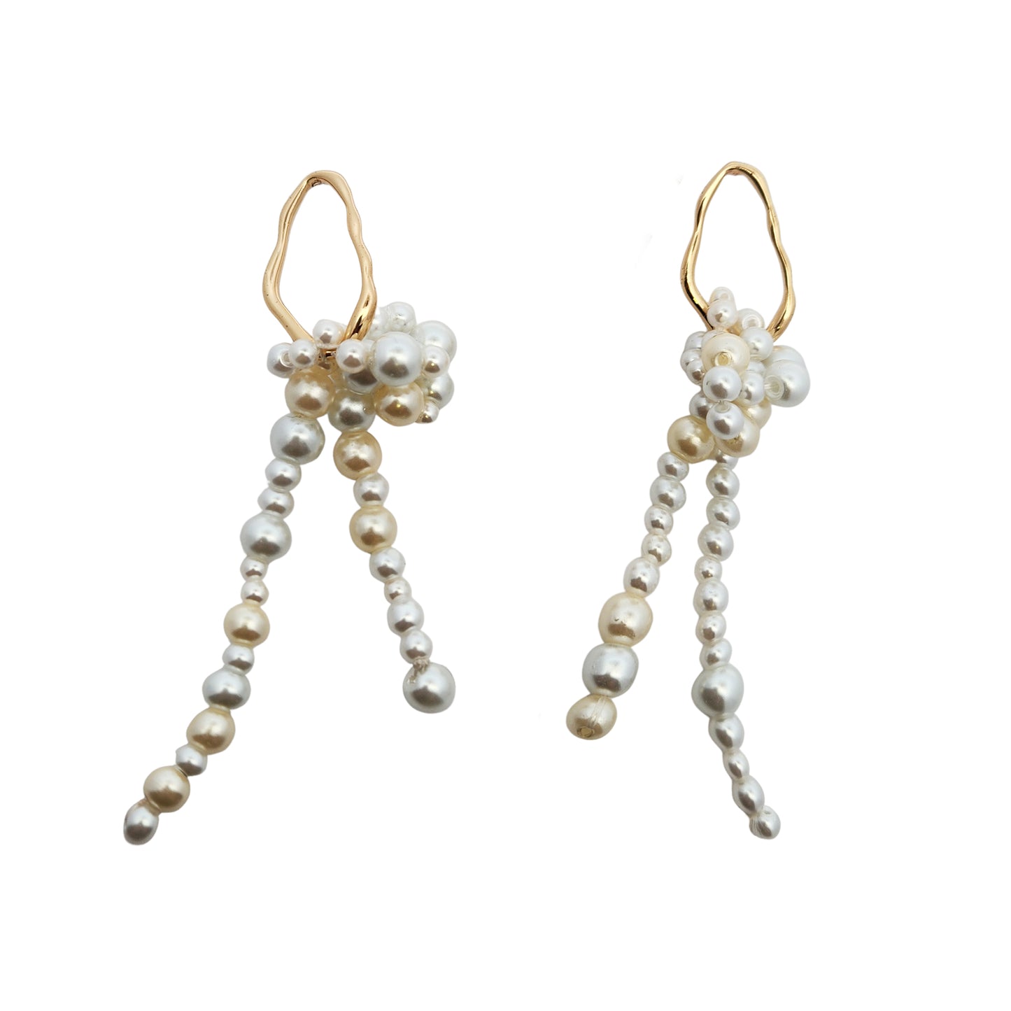 These Pearl Knot Earrings