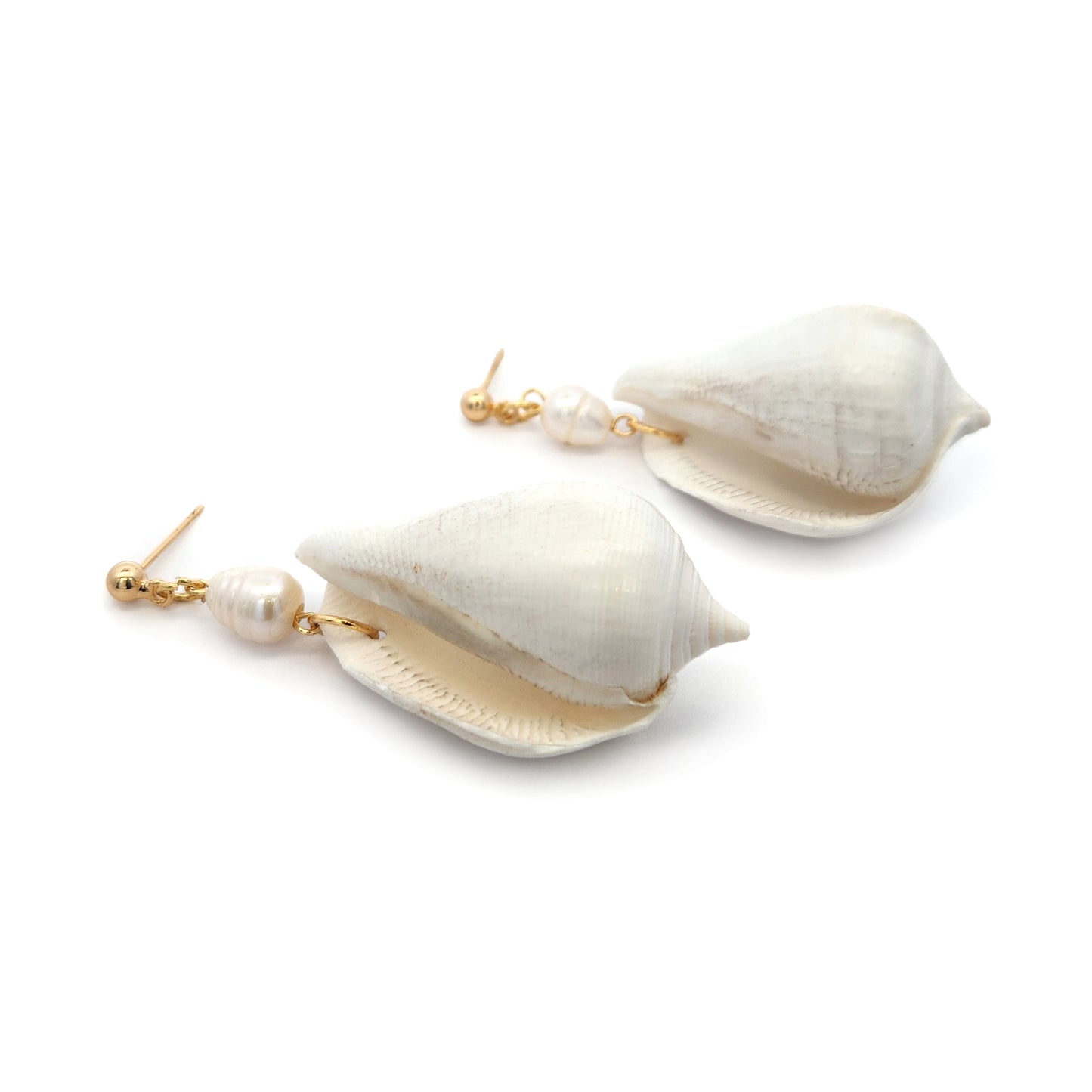 Ocean Shell & Pearl Earrings