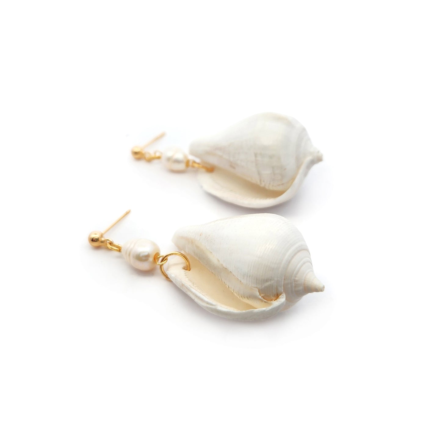 Ocean Shell & Pearl Earrings