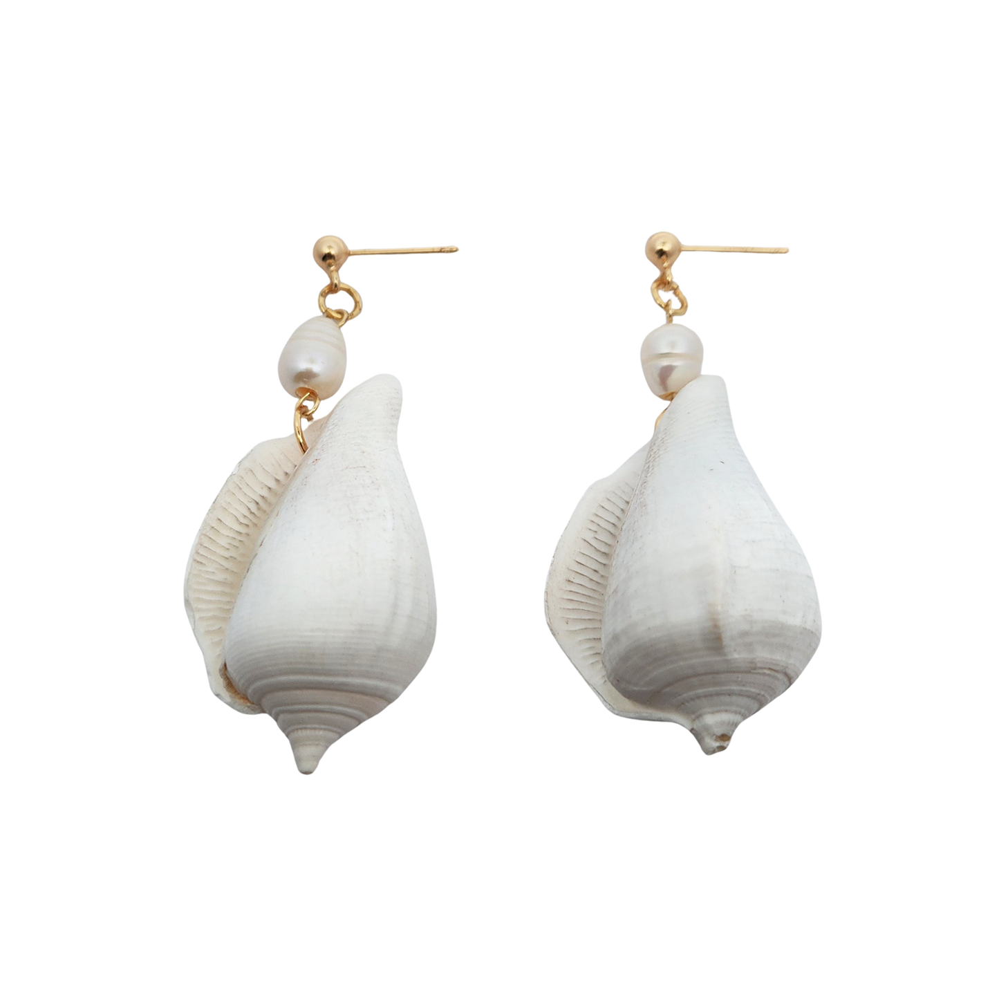 Ocean Shell & Pearl Earrings