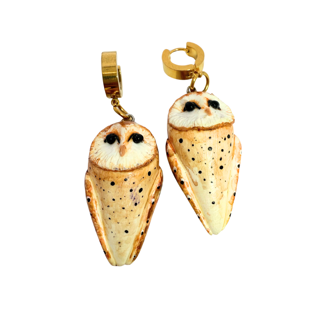 Handmade Owl Earrings