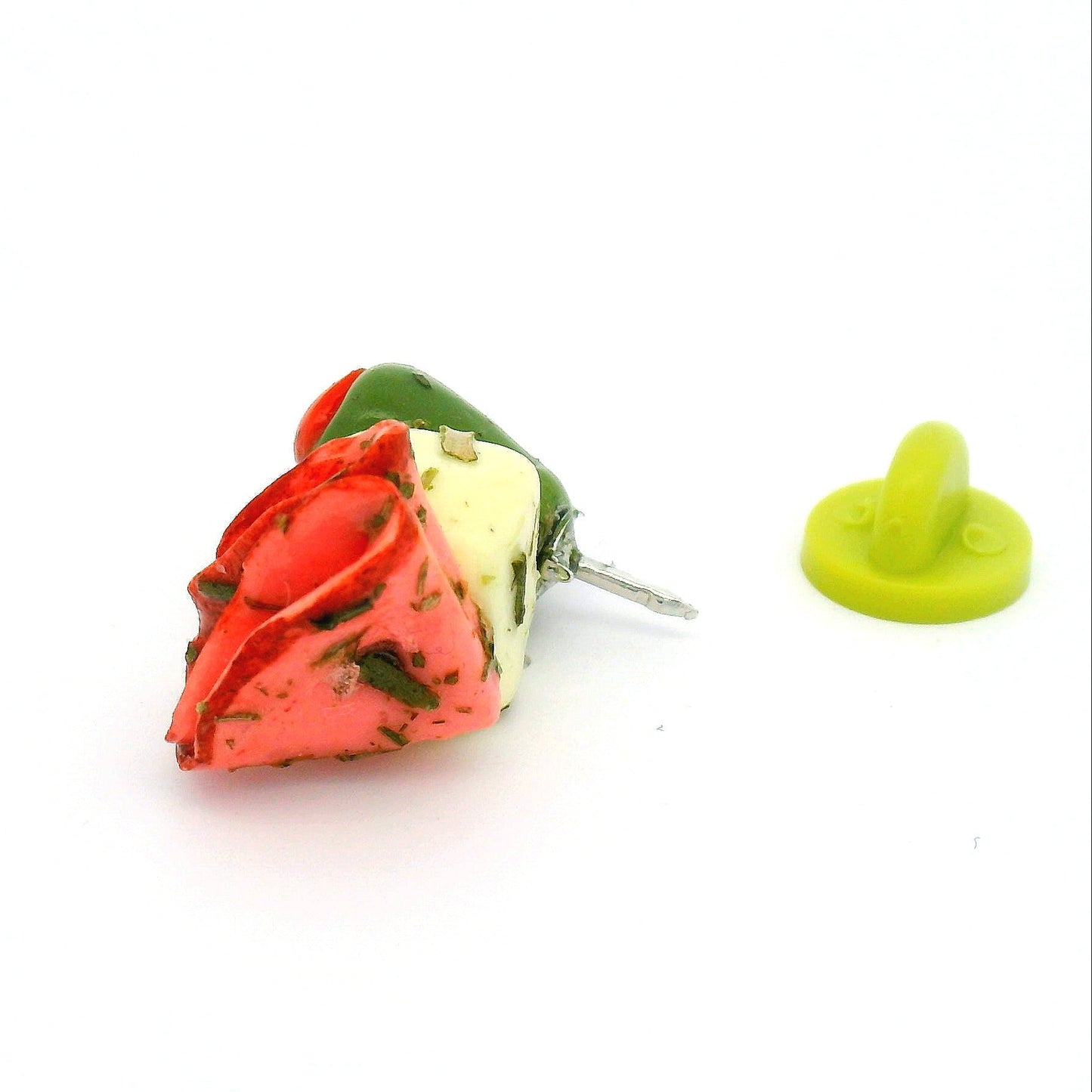 Handmade 3 Piece Green Olive Antipasto Pin