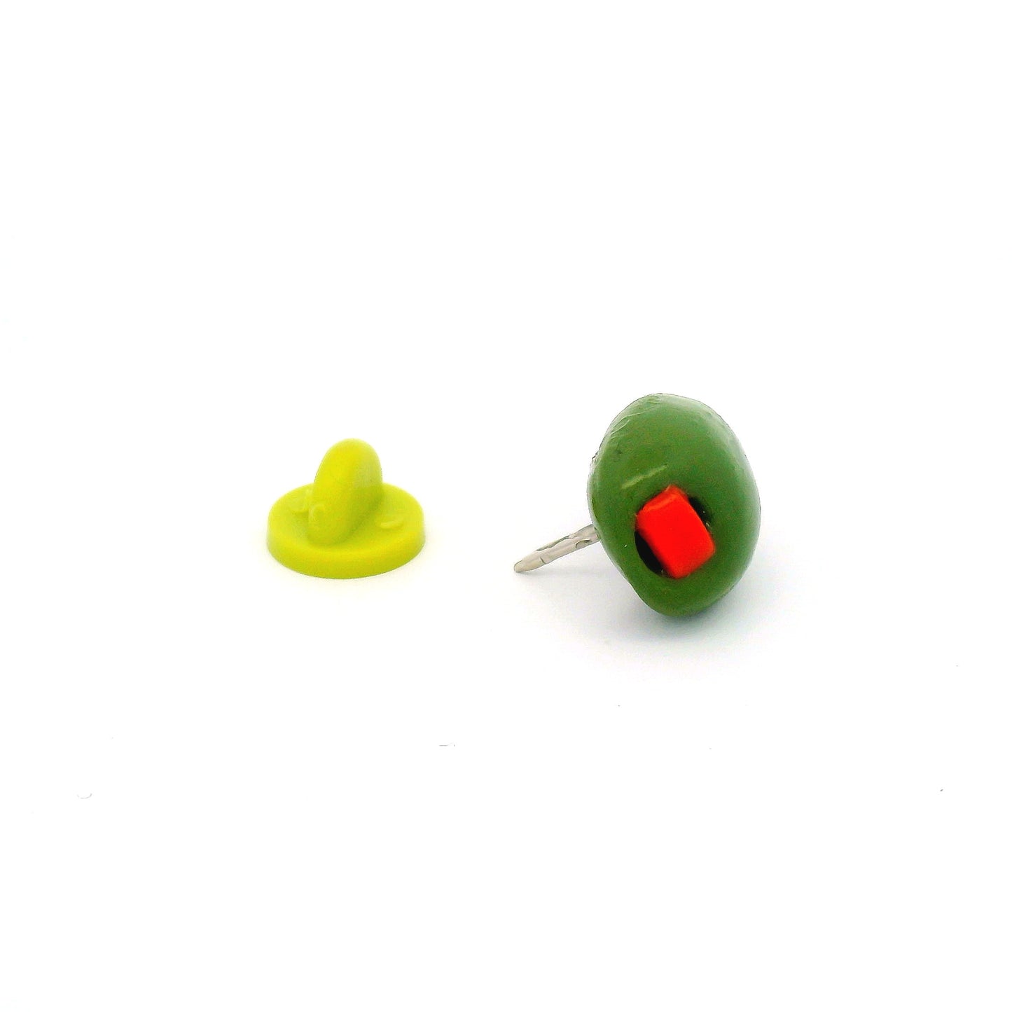 Handmade Green Olive Pin