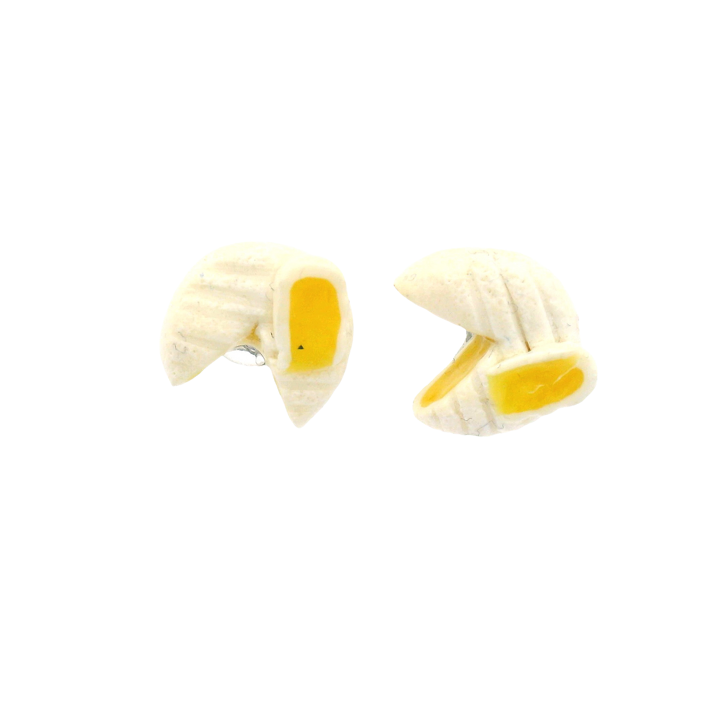 Handmade Brie Cheese Stud Earrings