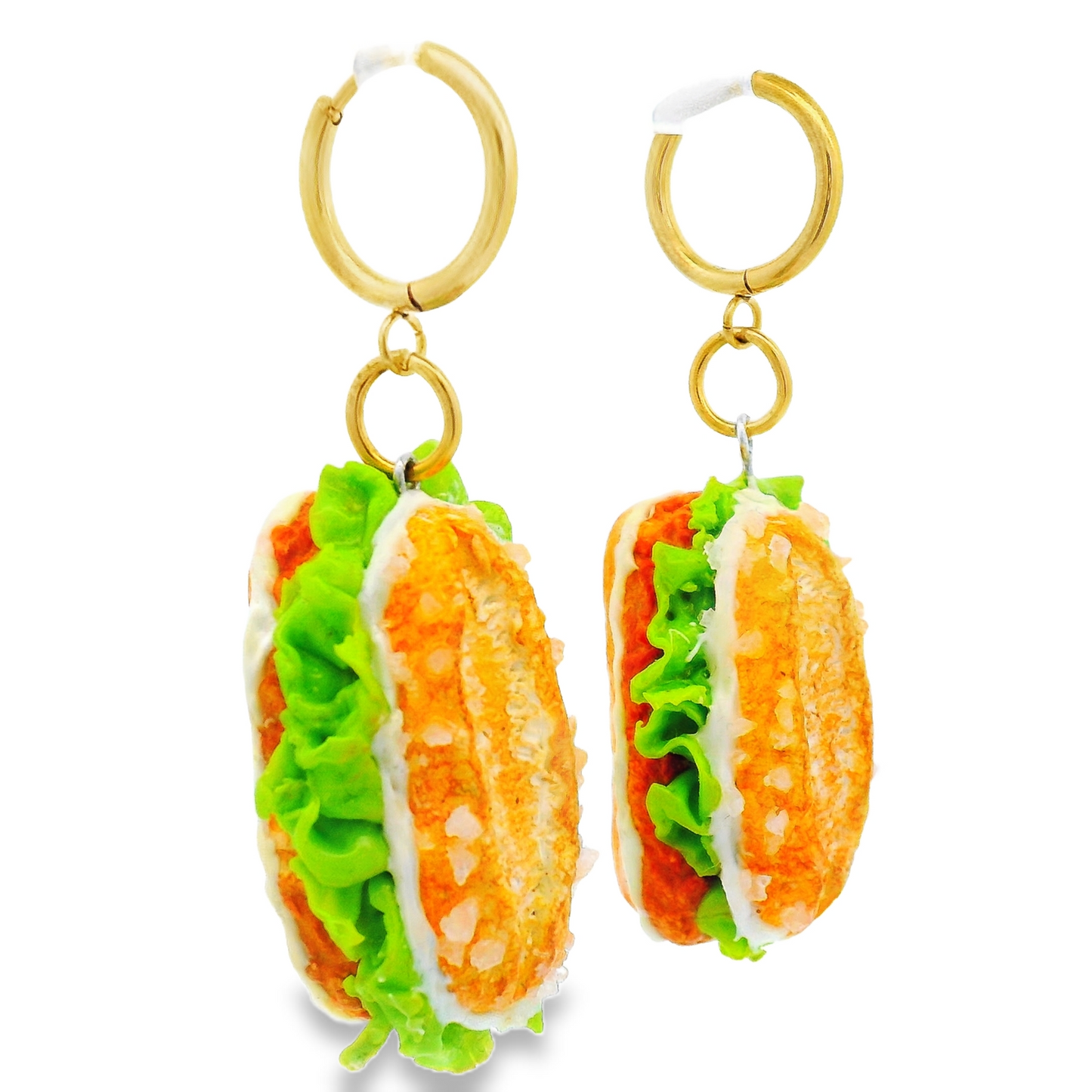 Handmade Chicken Club Sandwich Earrings