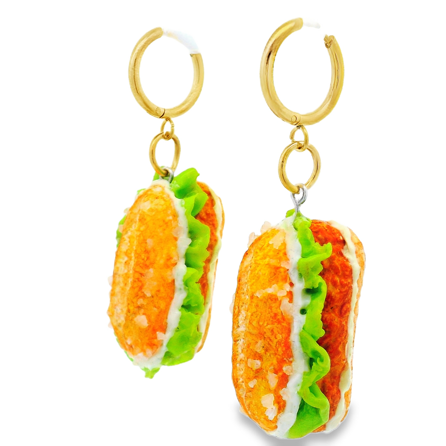 Handmade Chicken Club Sandwich Earrings