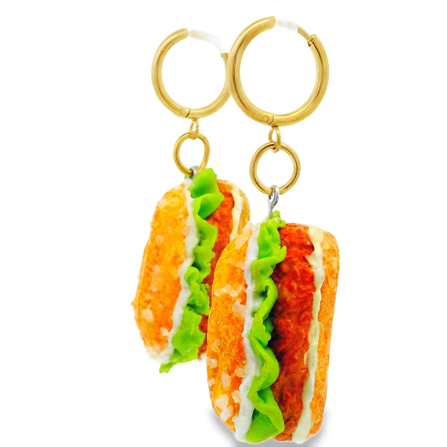 Handmade Chicken Club Sandwich Earrings