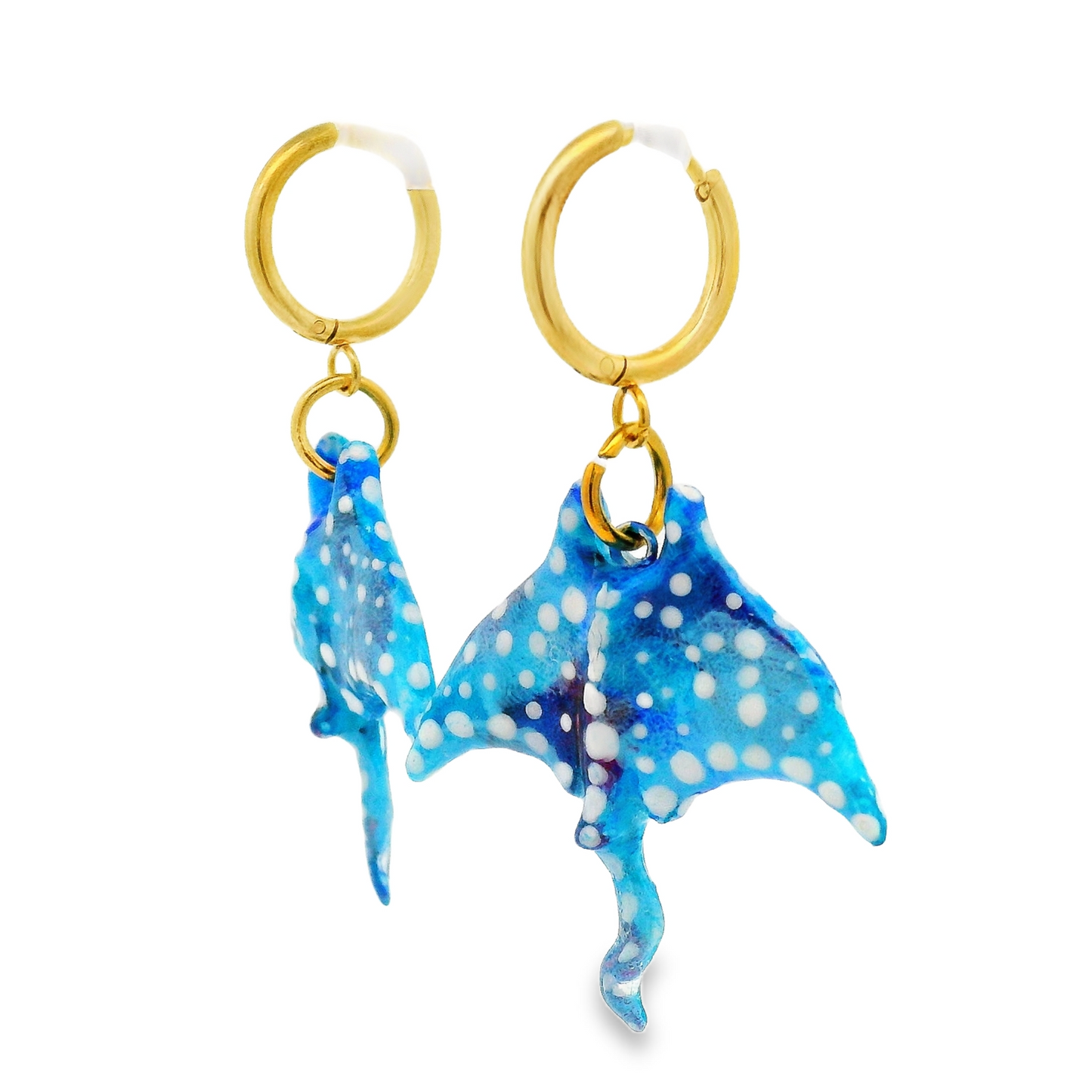 Handmade Manta Ray Earrings