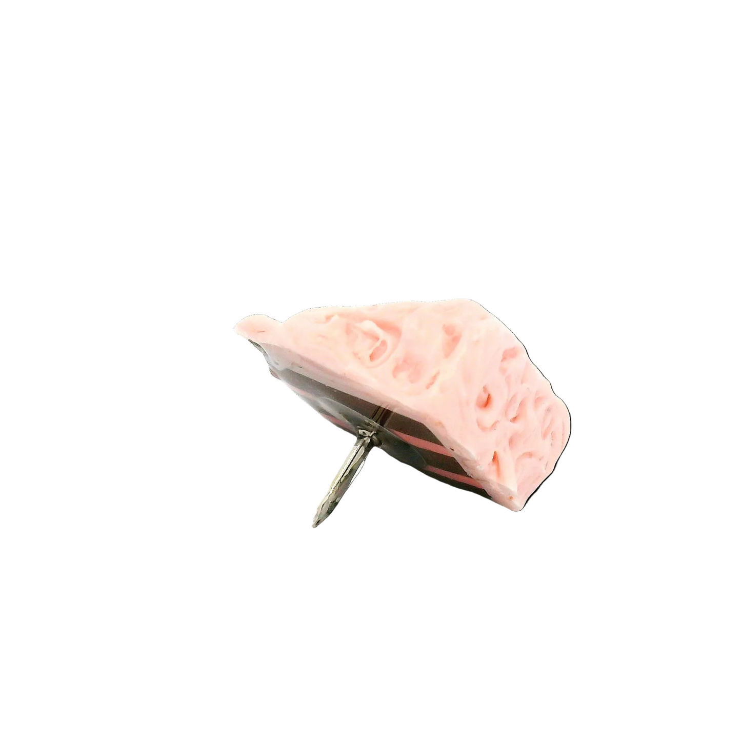 Handmade Strawberry Chocolate Cake Slice Pin