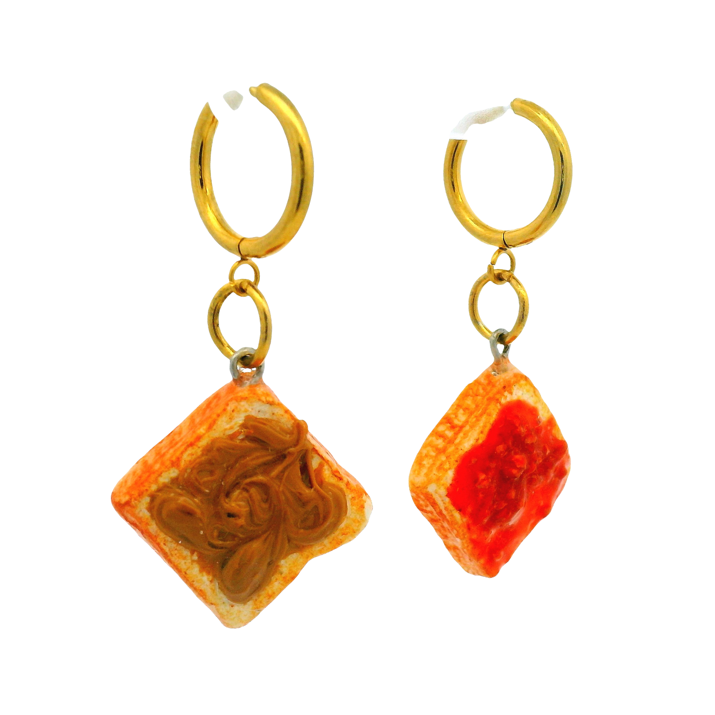 Handmade PB & J on Toast Earrings