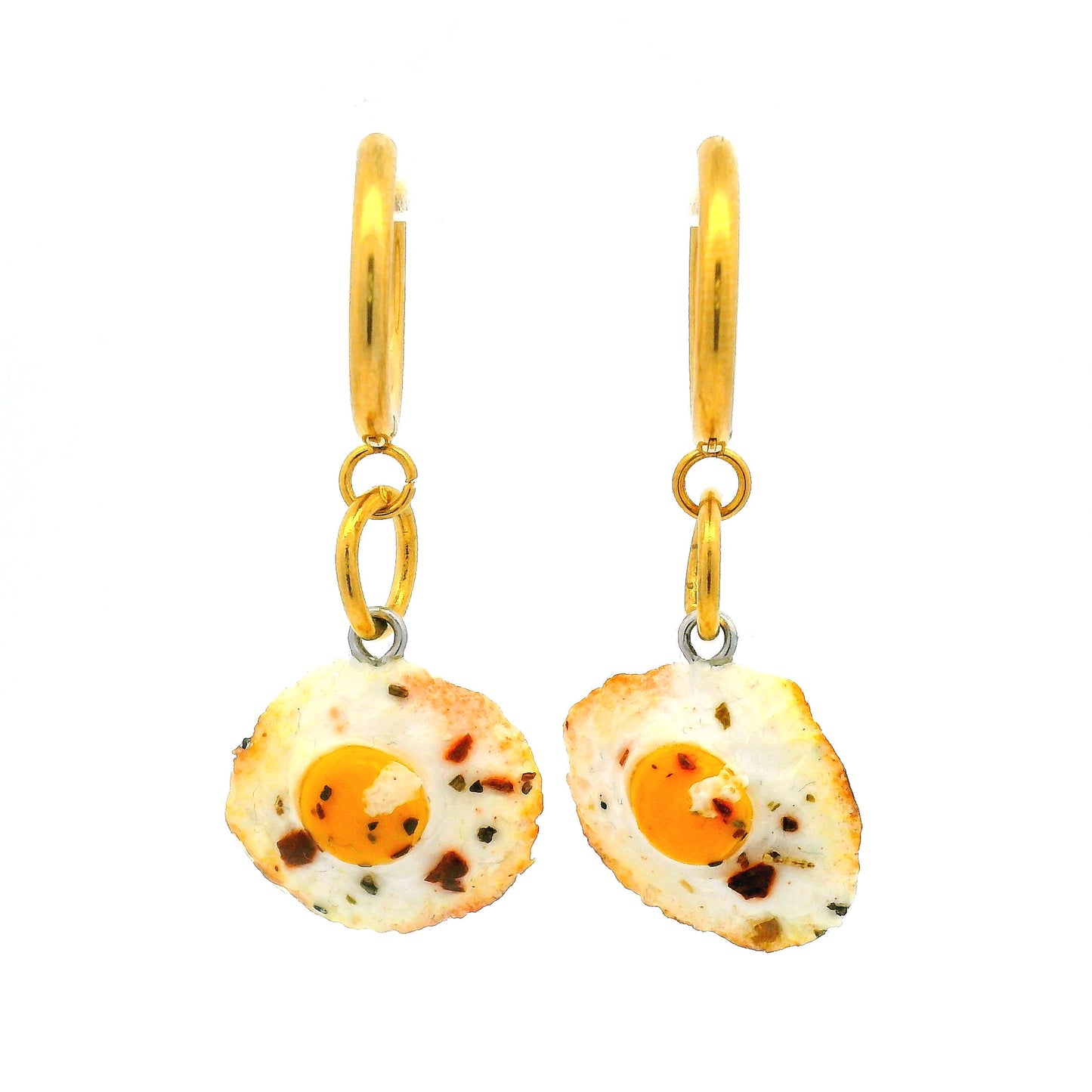 Handmade Fried Egg Earrings