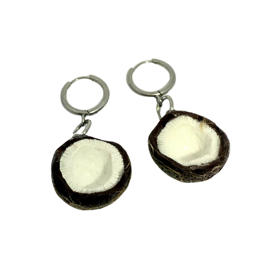 Handmade Coconut Earrings