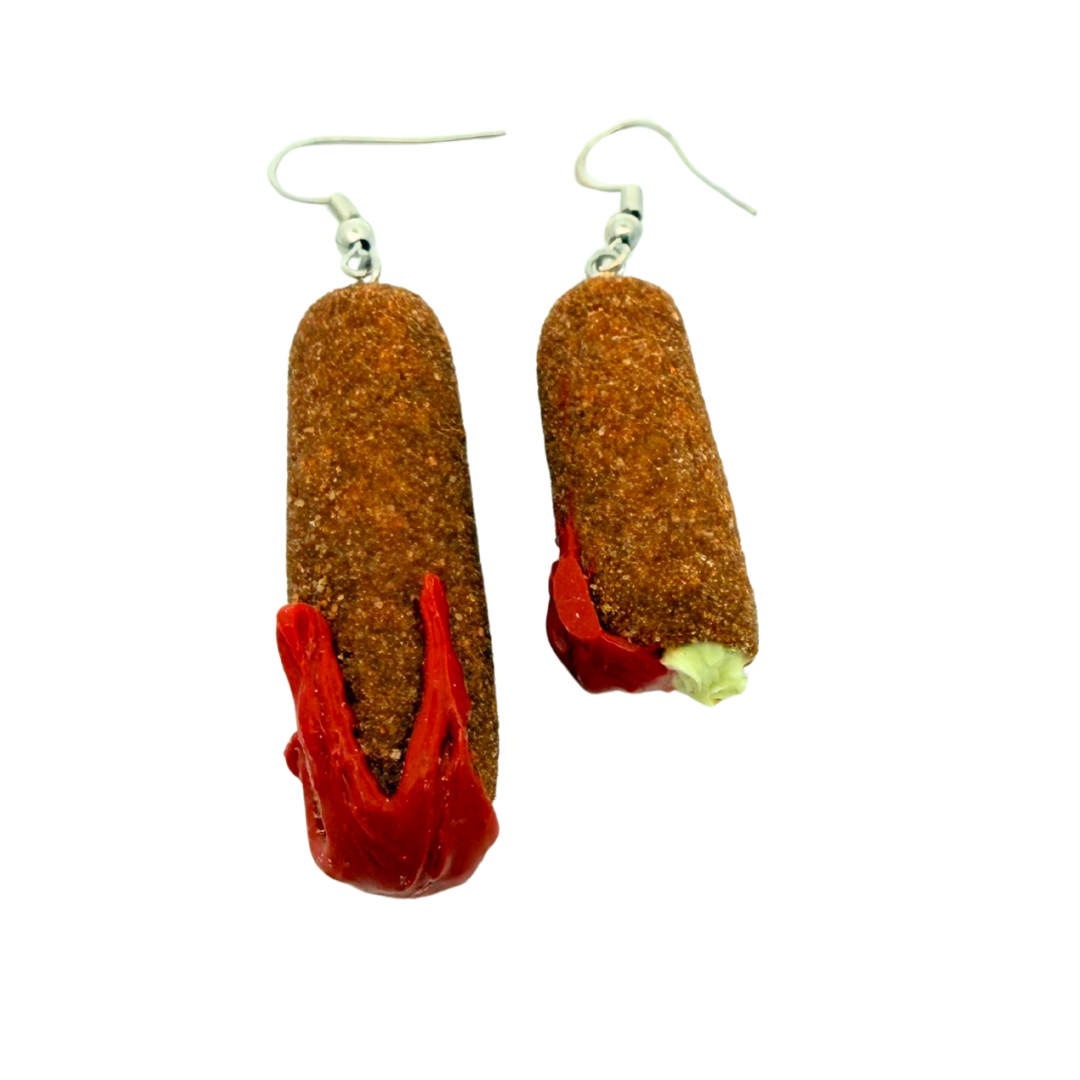Mozarella Stick Earrings