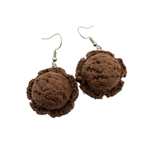 Chocolate Ice Cream Earrings