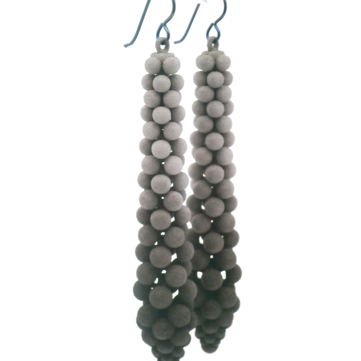 Medium Grey Bubble Earrings